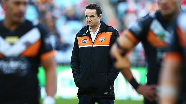 A forlorn-looking Taylor following loss to Raiders. Pic: Getty