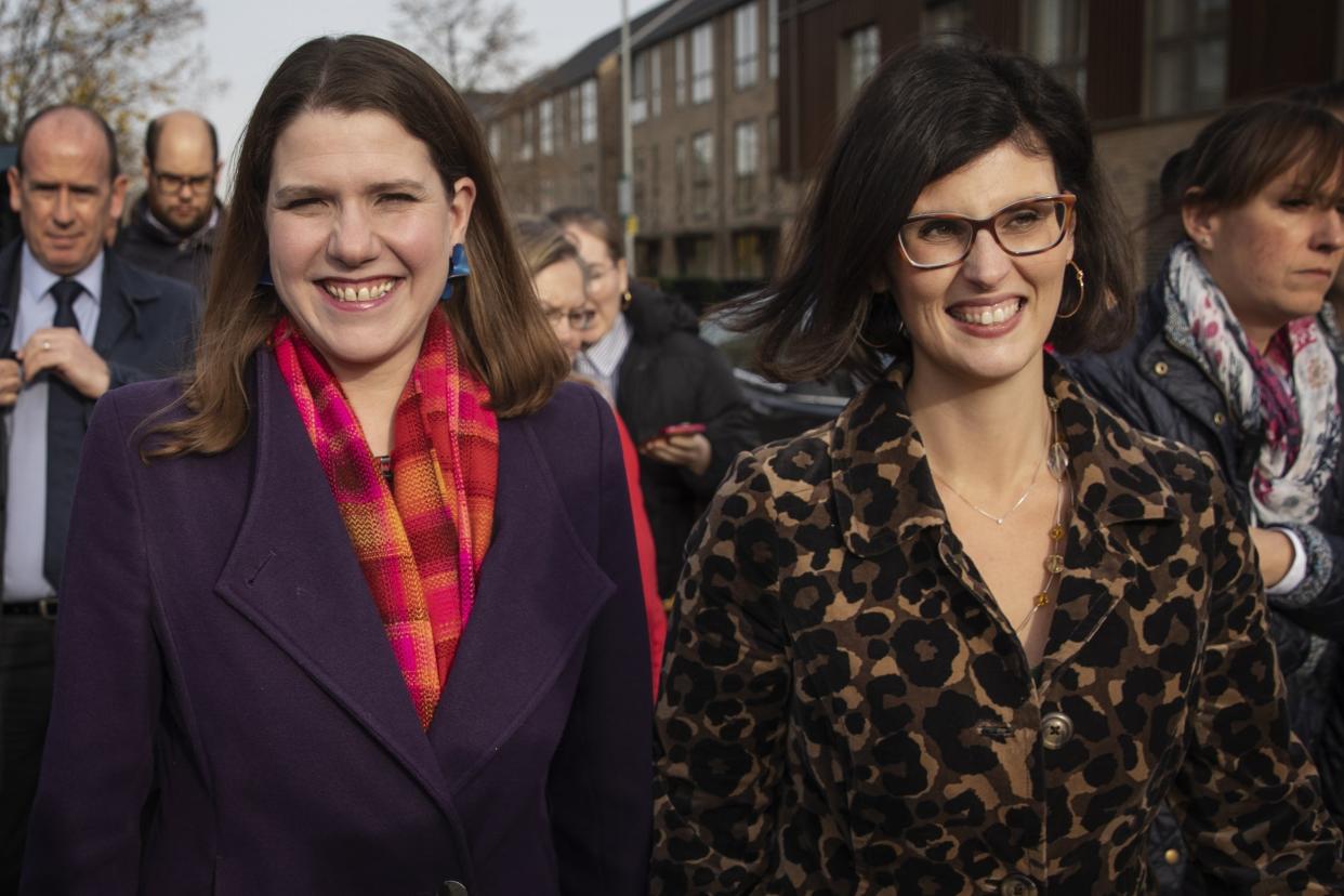 Layla Moran (right) with former Lib Dems leader Jo Swinson: Getty