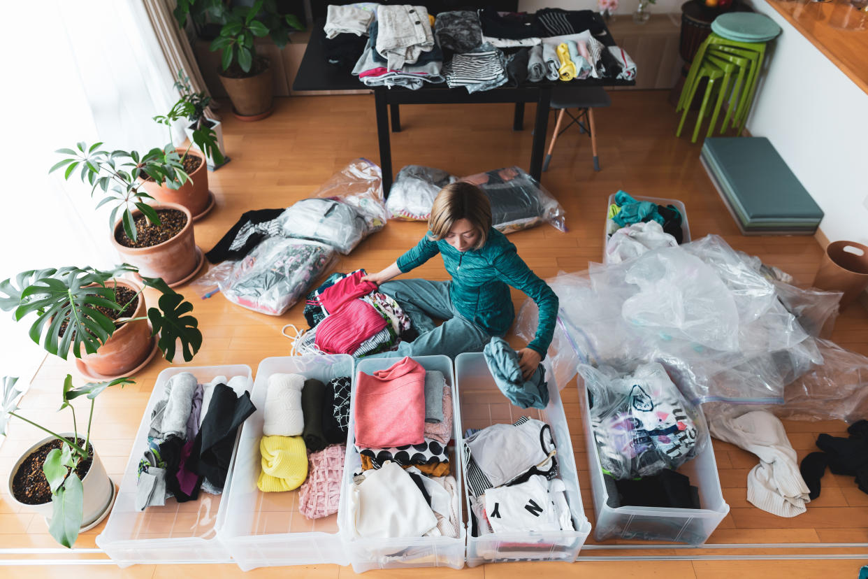 Decluttering can be beneficial for your mental health. (Getty Images)