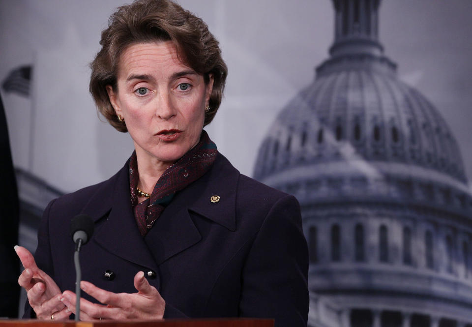 <a href="http://www.senate.gov/artandhistory/history/common/briefing/women_senators.htm"><strong>Served from:</strong></a> 1999-2011  Sen. Blanche Lincoln (D-Ark.) participates in a news conference on Capitol Hill on April 20, 2010 in Washington. (Photo by Mark Wilson/Getty Images) 