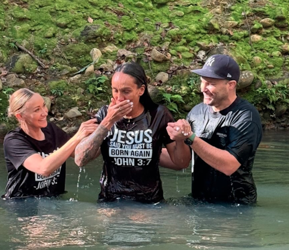 MAFS' Hayley Vernon being baptised 