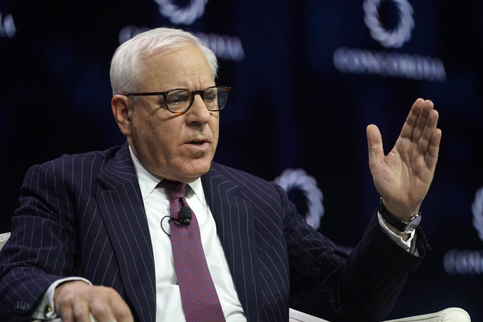 NEW YORK, NEW YORK - SEPTEMBER 24: David Rubenstein, Co-Founder & Co-Executive Chairman, The Carlyle Group, speaks onstage during the 2019 Concordia Annual Summit - Day 2 at Grand Hyatt New York on September 24, 2019 in New York City. (Photo by Riccardo Savi/Getty Images for Concordia Summit)