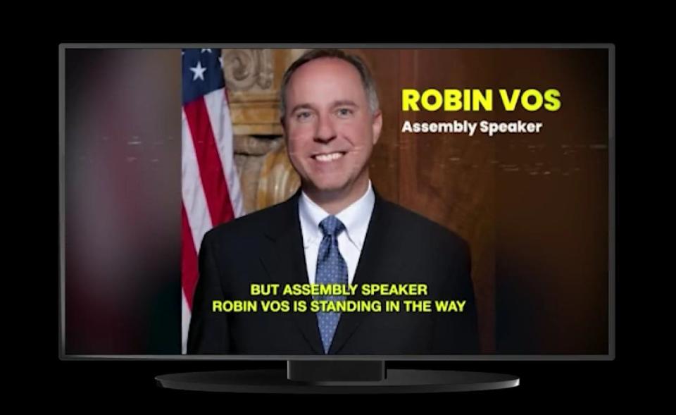 A group calling itself the Wisconsin Election Committee, Inc. is running ads threatening to recall Assembly Speaker Robin Vos if he does not move forward impeachment articles against Wisconsin Elections Commission administrator Meagan Wolfe.