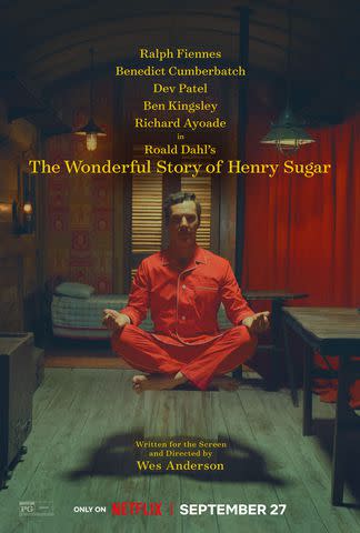 <p>Netflix</p> Poster for Wes Anderson's 'The Wonderful Story of Henry Sugar'