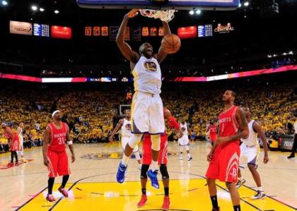 Festus Ezeli stepped up during the Western Conference finals. (Kyle Terada-USA TODAY Sports)