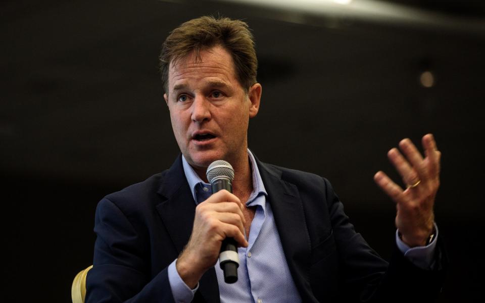 Former Leader of the Liberal Democrats Nick Clegg speaks at the Liberal Democrat Party Conference - Jack Taylor/Getty News