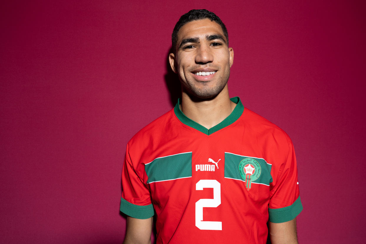 Achraf Hakimi jugará su segundo mundial consecutivo en Qatar 2022 con Marruecos luego de rechazar a la Selección de España hace algunos años (Foto: Oliver Hardt - FIFA/FIFA via Getty Images)