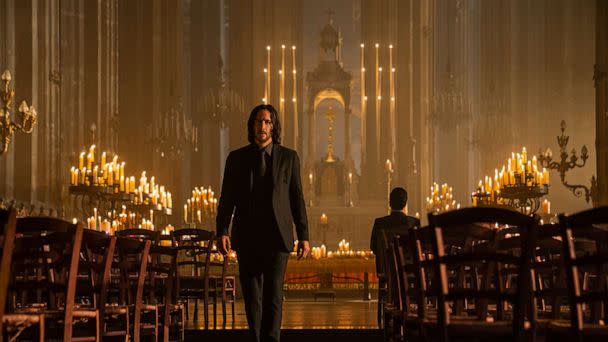 PHOTO: Keanu Reeves as John Wick in 'John Wick 4,' 2022.  (Murray Close/Lionsgate)