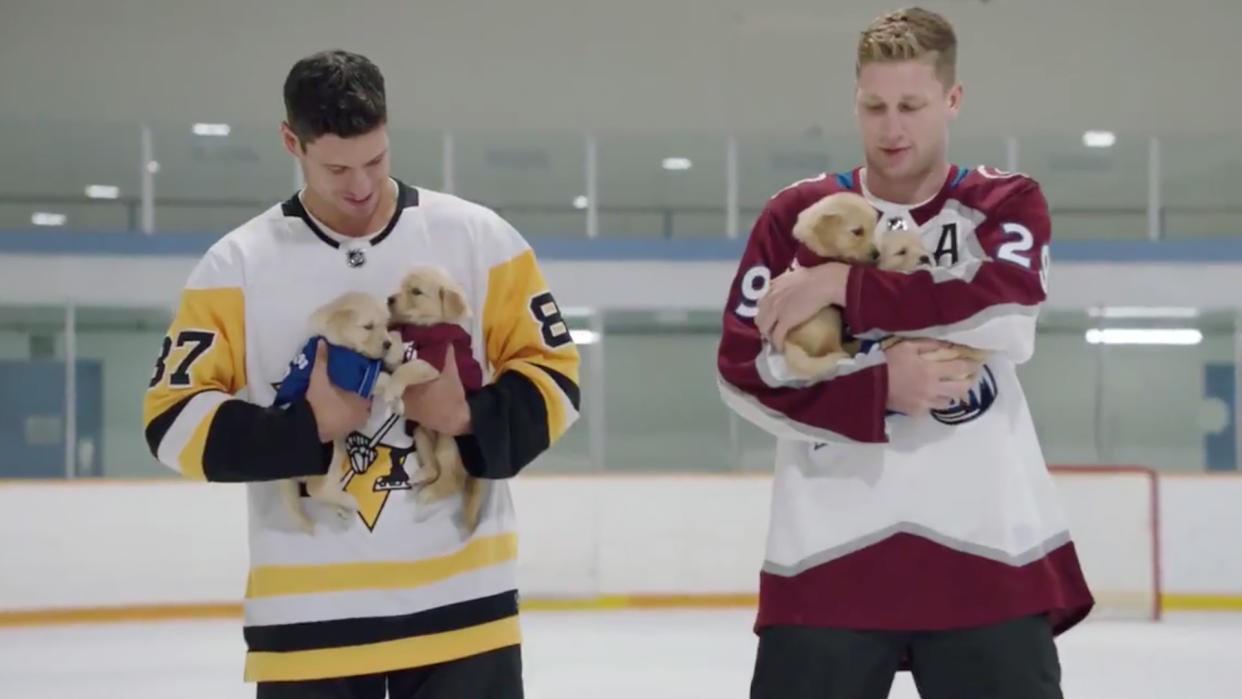 Sidney Crosby and Nathan MacKinnon