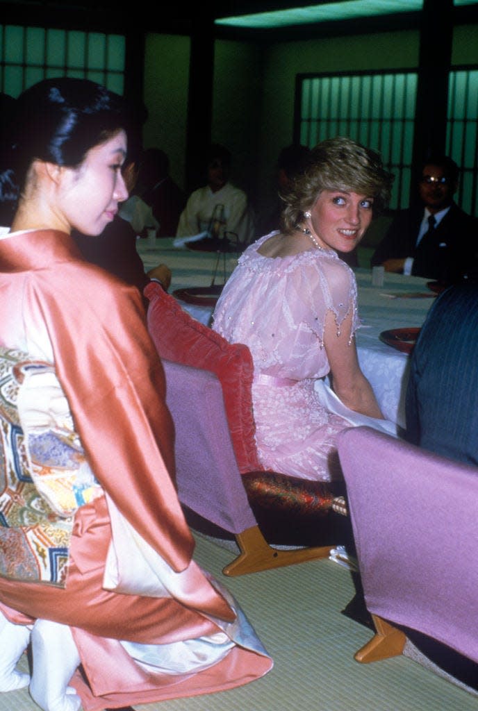 charles and diana visit japan