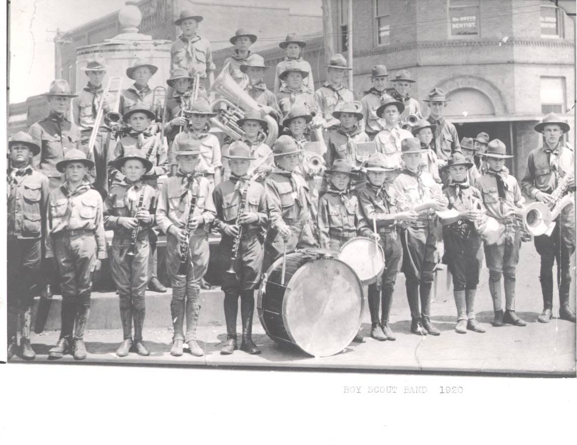 1920: Arlington Boy Scout Band 1920 Courtesy, J.W. Dunlop Collection/UT Arlington Special Collections
