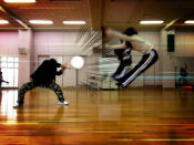 Un ensayo en el gimnasio y algo de photoshop terminan con este espectacular Hadoken. (Foto @Grimlockt/Imgur.com)