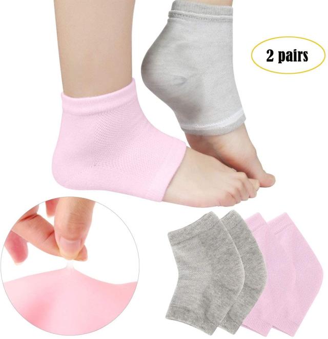 2pcs Moisturizing Socks, Gel Spa Socks For Repairing And Softening Dry  Cracked Feet Skins, Infused With Vitamin And Oil