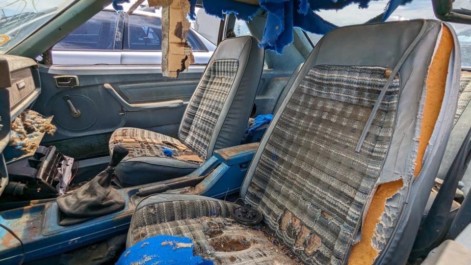 1980 mercury capri hatchback in colorado wrecking yard