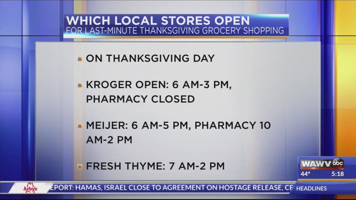 Local Stores Open on Thanksgiving