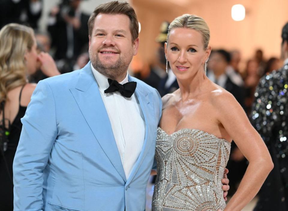 James Corden and his wife Julia Carey at the 2023 Met Gala