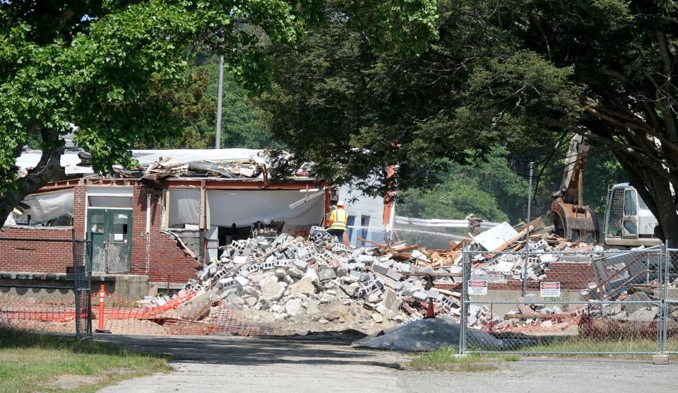 The former Marstons Mills Elementary School was demolished in early August.