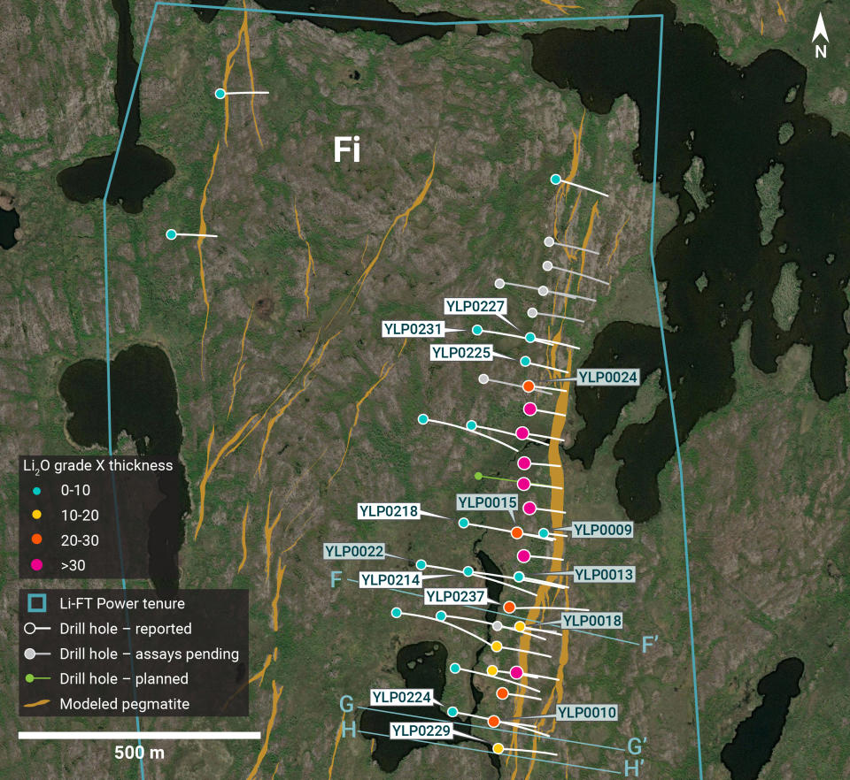 Individual Drill plans YK pegmatites NR 30 GT Fi revised 2