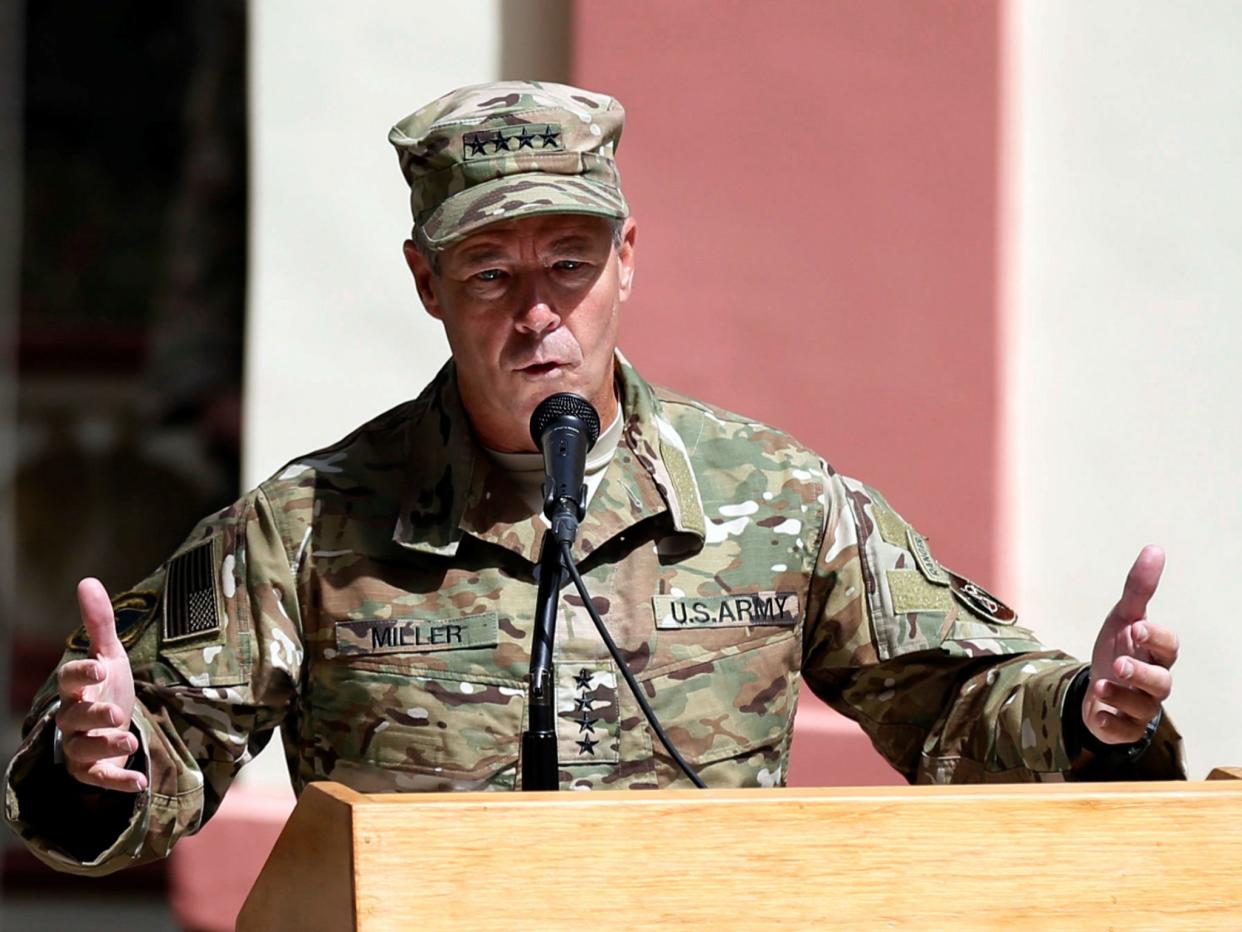 US commander General Scott Miller was unharmed in the attack: Mohammad Ismail/Reuters