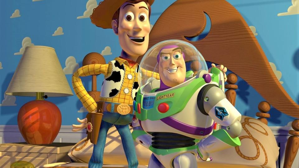 a scene from toy story, a good housekeeping pick for best kids movies
