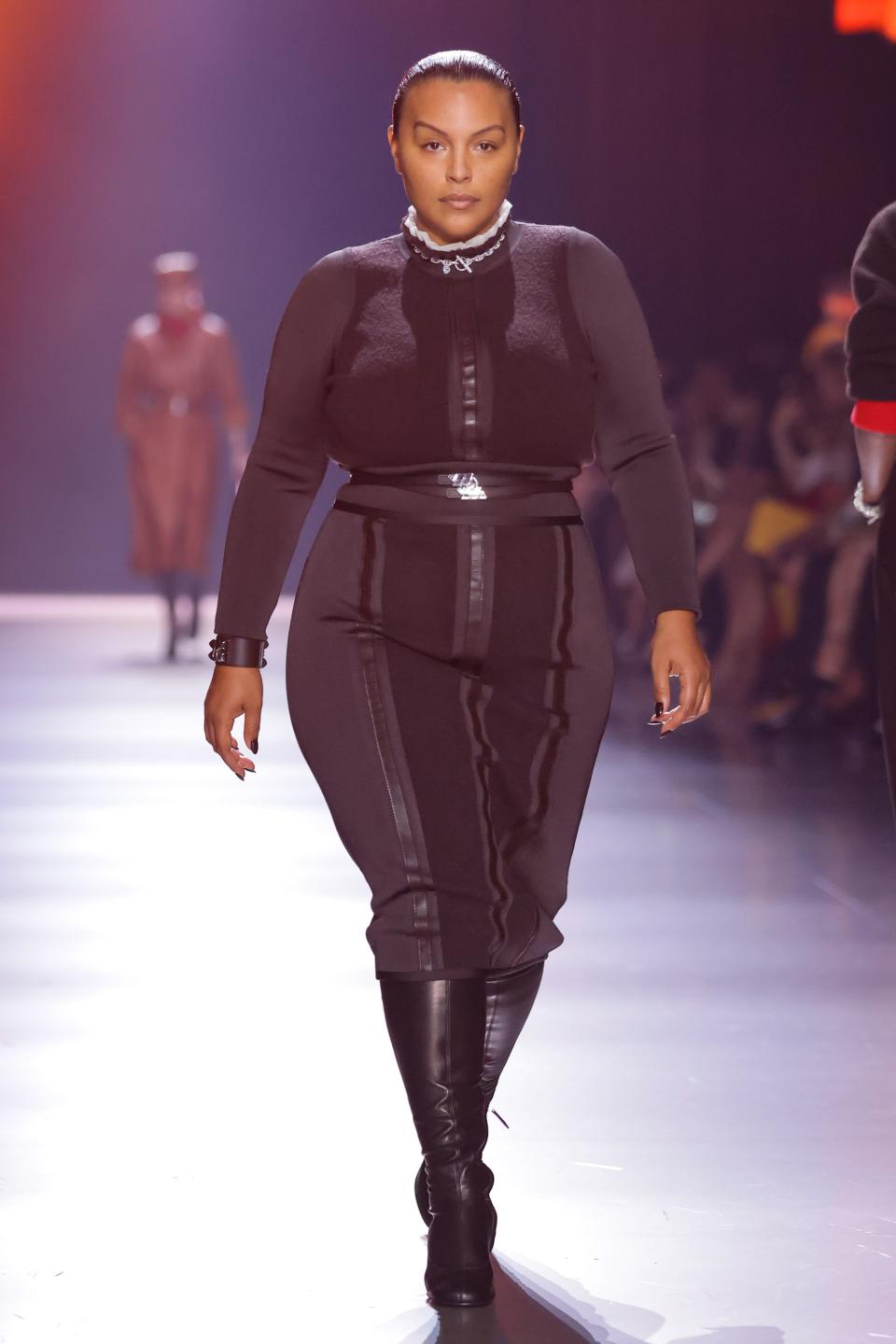 Paloma Elsesser, Hermes, Hermes Fall-Winter 2024 Collection, runway, New York City