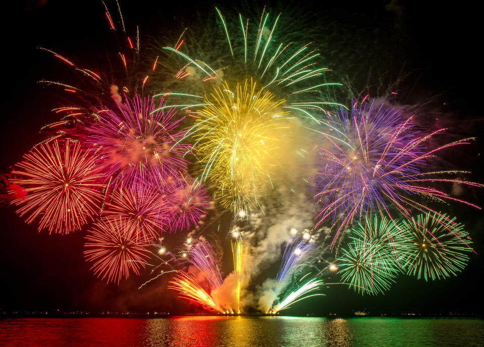 Festival de fuegos artificiales del Gran Lago Biwa.  (foto: Gettyimages)