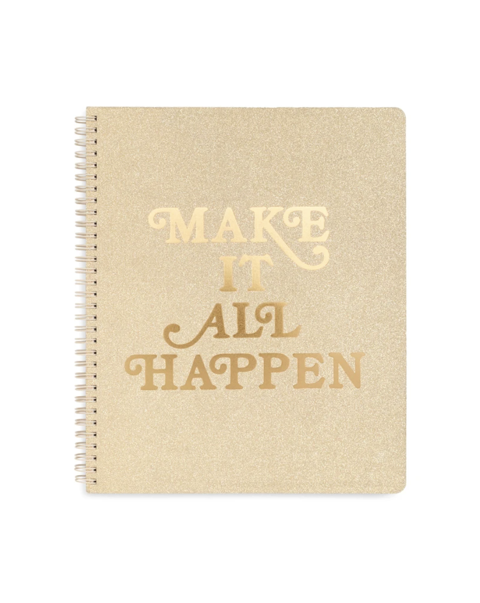Ban.do Rough Draft Large Notebook - Make it Happen