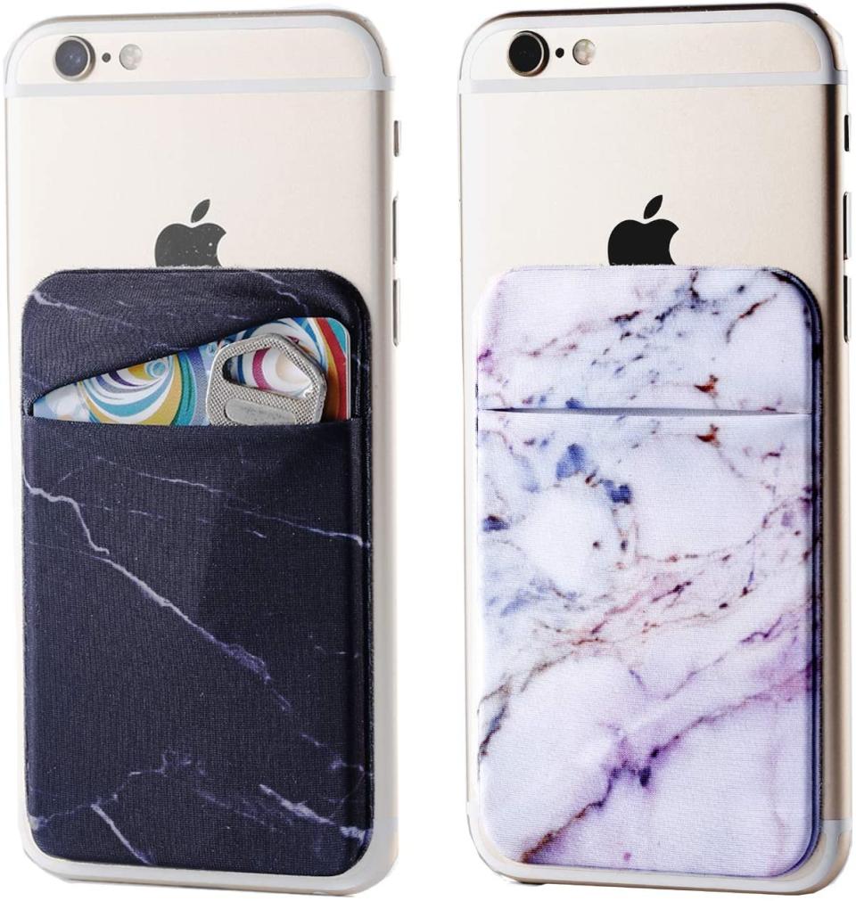 best phone card holder - fulgamo marble card