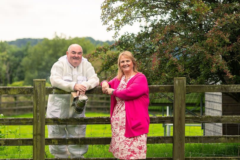 Jeff and Davinia Pritchard, from Porthyrhyd in Carmarthenshire -Credit:Aled Llywelyn