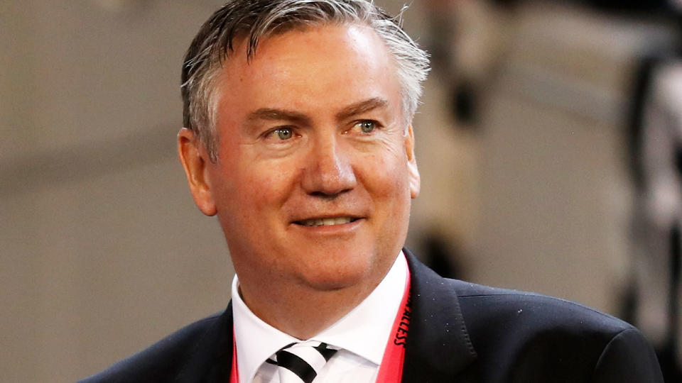 Eddie McGuire, pictured here during a Collingwood game in 2019. 