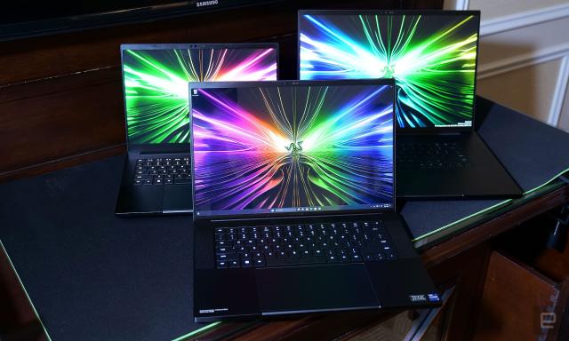 Razer's Blade laptop lineup shines bright with stunning screens at CES 2024