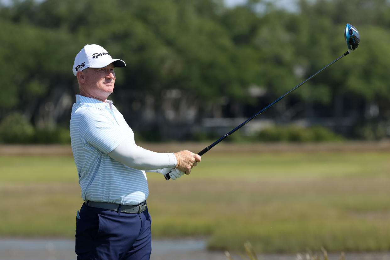 Frank Bensel Jr. has participated in six PGA Tour events in his career, including three PGA Championships and the 2007 U.S. Open. (Photo by Gregory Shamus/Getty Images)