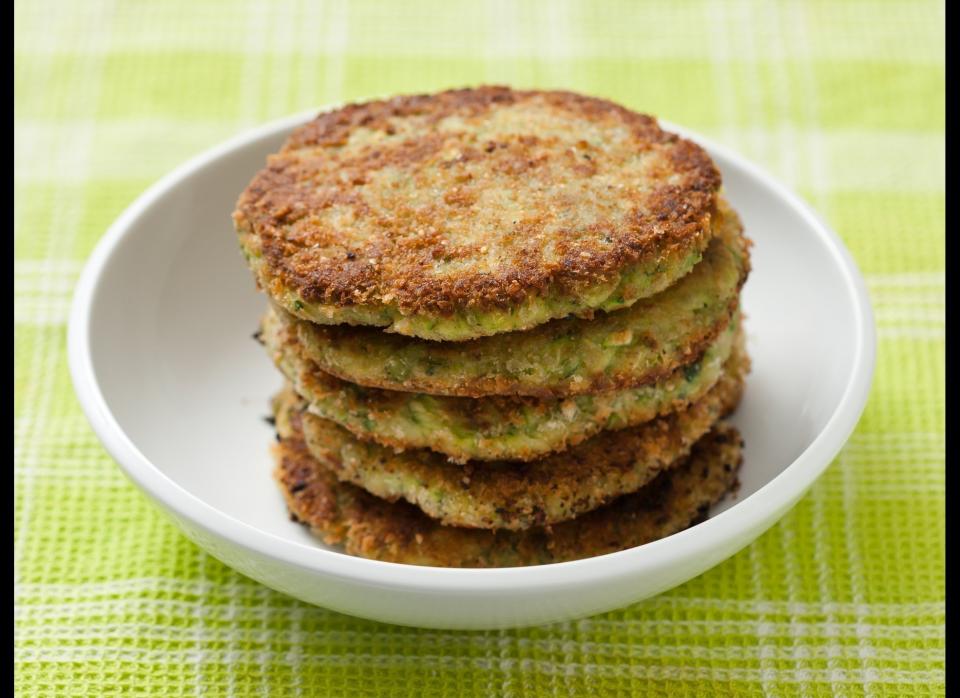 <strong>Get the <a href="http://www.huffingtonpost.com/2011/10/27/zucchini-pancakes_n_1058119.html" target="_hplink">Zucchini Pancakes recipe</a></strong>