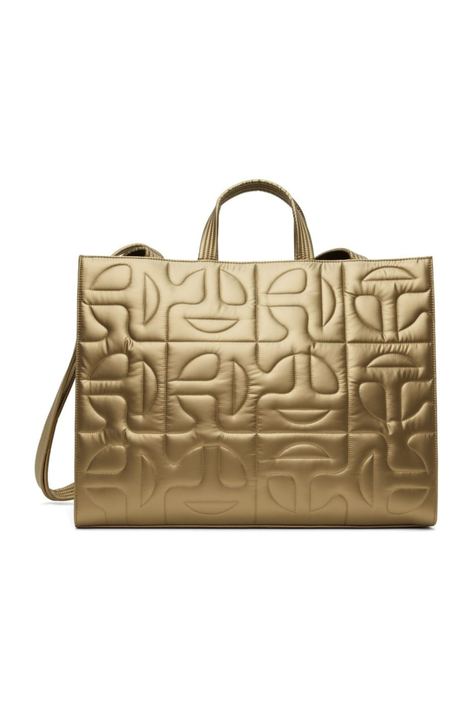 4) Moose Knuckles x Telfar Gold Large Shopper Tote