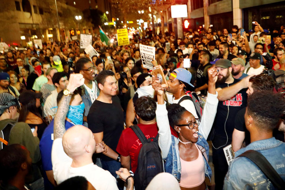 Protests after Donald Trump’s victory