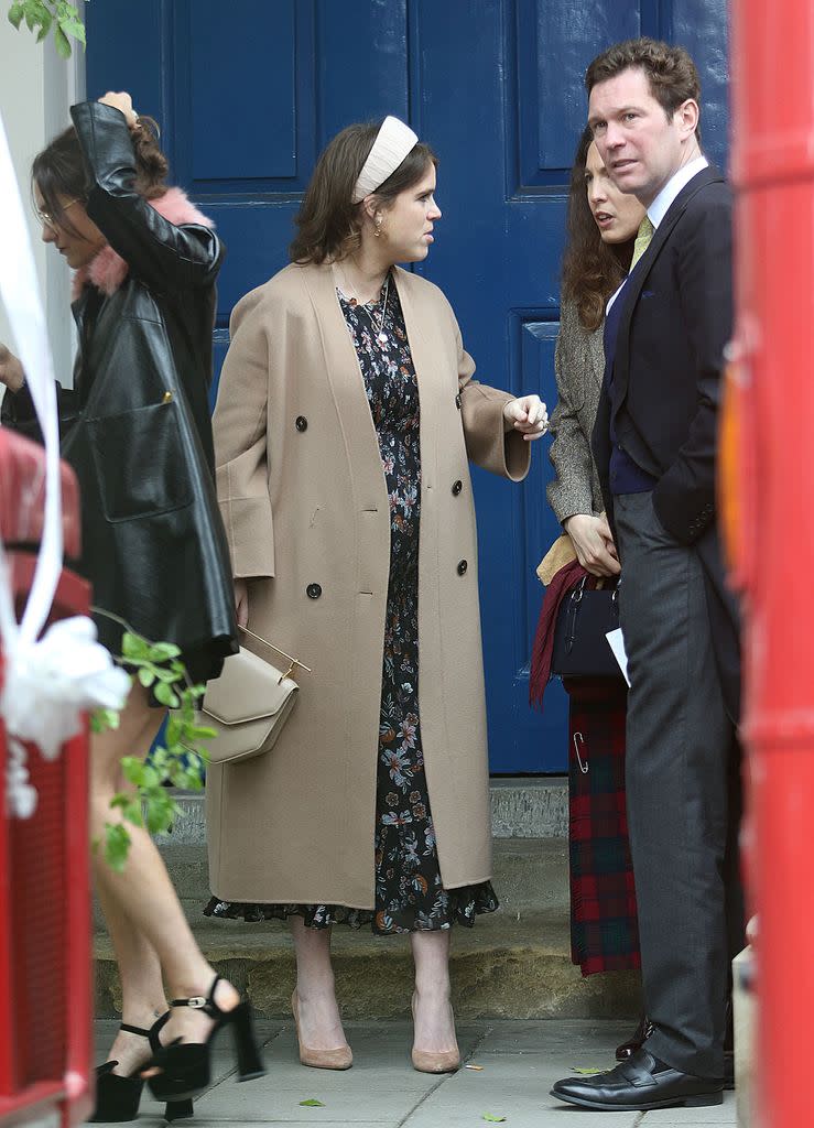 Princess Eugenie and Jack Brooksbank looking concerned