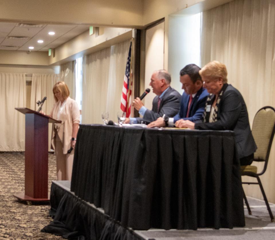 The South County Tiger Bay forum was the first public event where the candidates for Sarasota County's District 3 Commission seat debated and made their cases to voters.