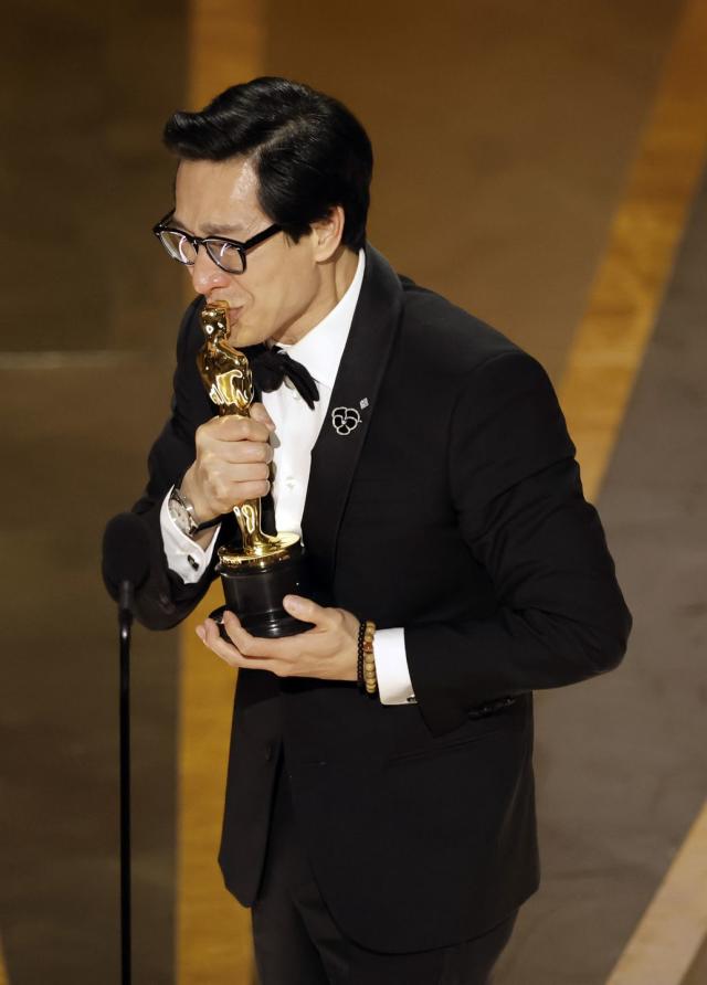 Everything Everywhere's Ke Huy Quan gives brilliant Oscars winning speech