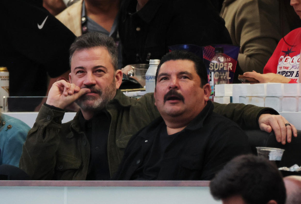 Jimmy Kimmel and Guillermo Rodriguez. 