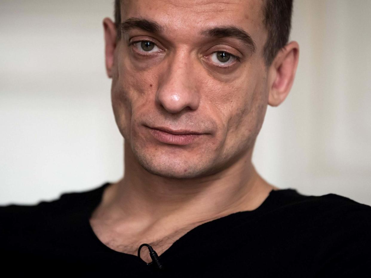 Russian artist Pyotr Pavlensky has claimed he posted the compromising videos online: AFP via Getty Images