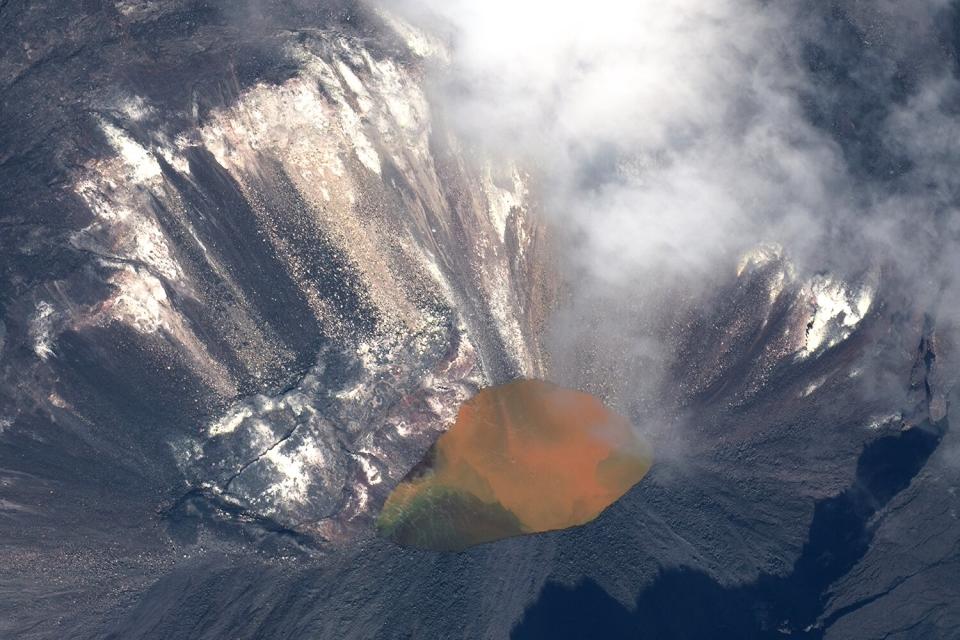 KILAUEA VALCANO ERUPTION, HAWAII-- DECEMBER 2, 2020: 04 - Maxar satellite imagery of the Kilauea volcano on Hawaiis Big Island before it began erupting again.