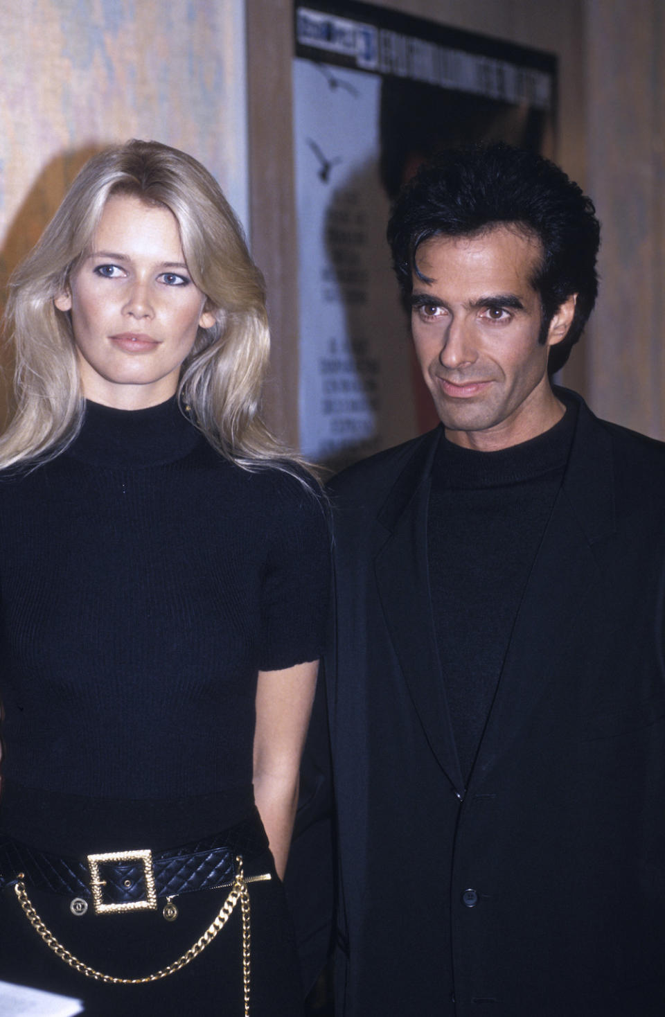 Claudia Schiffer and David Copperfield