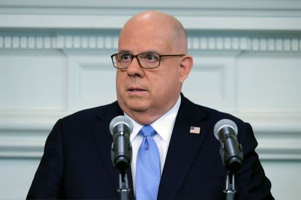 PHOTO: Maryland Gov. Larry Hogan speaks at a news conference on Feb. 8, 2022, in Annapolis, Md., June 9, 2022. (Brian Witte/AP, FILE)