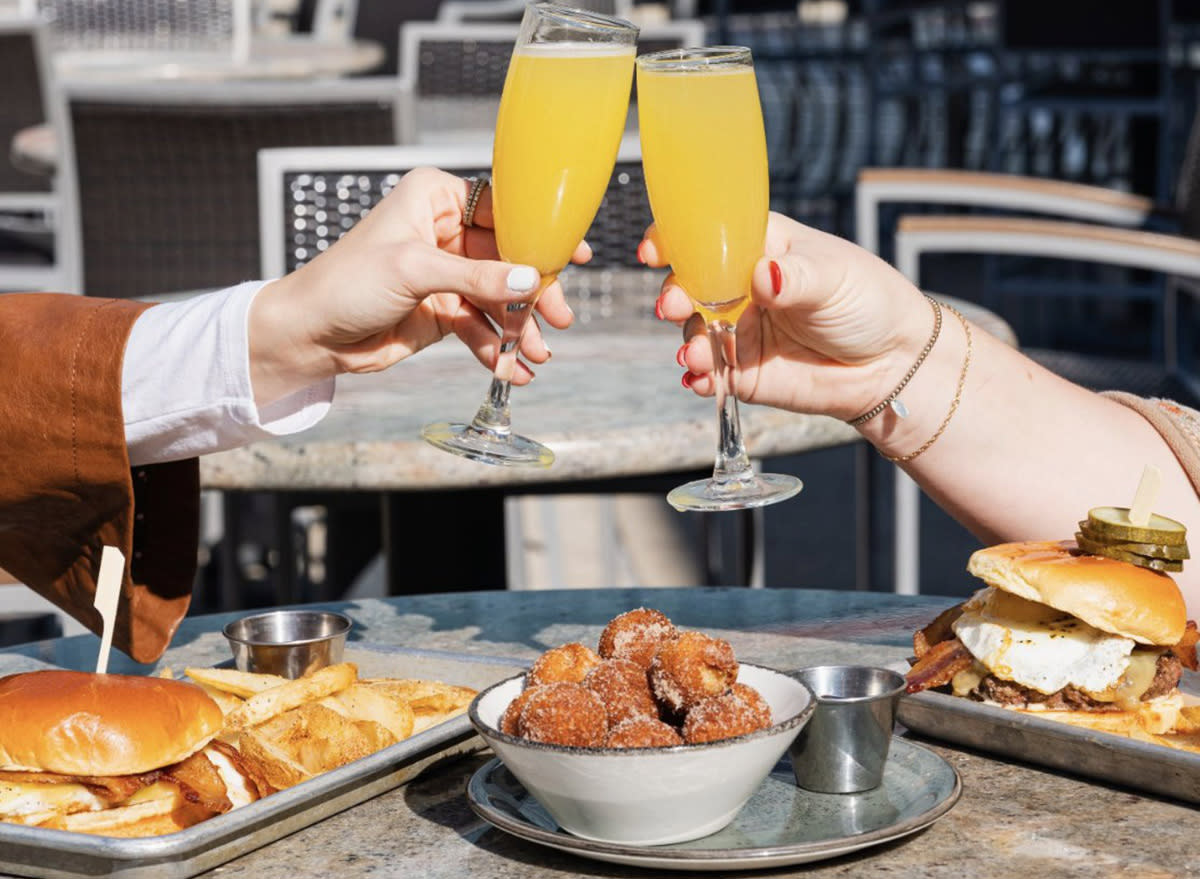 Brunch on the patio at Bar Louie