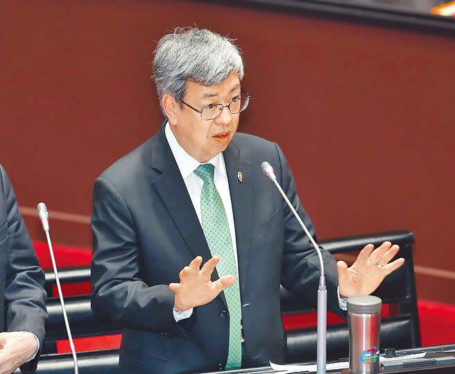 行政院長陳建仁表示，台灣已經是自由民主主權獨立的國家，強調「台獨不是一個重要的議題」。（姚志平攝）