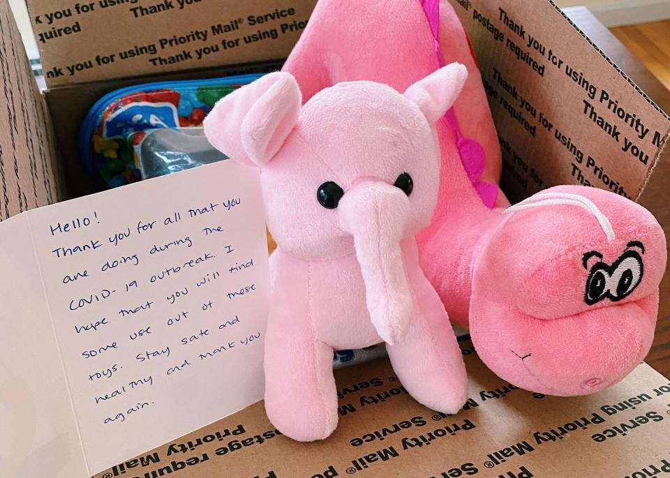 Lots of donors with spare, unused toys are sending them to essential workers with families. (Photo: )