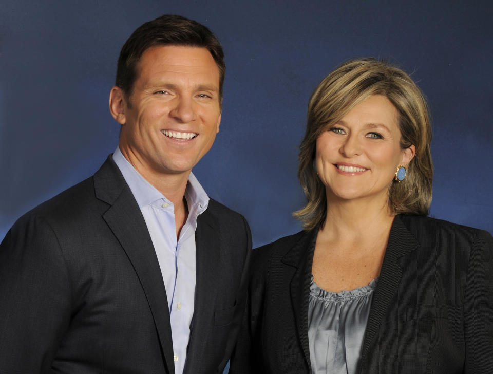 This May 2013 publicity image released by ABC shows Bill weir, left, and Cynthia McFadden, of the news magazine show "The Lookout," in New York. "The Lookout" emphasizes consumer issues with a mix of investigative and trend stories, striving for a hip look that breaks down walls with viewers. (AP Photo/ABC, Donna Svennevik)