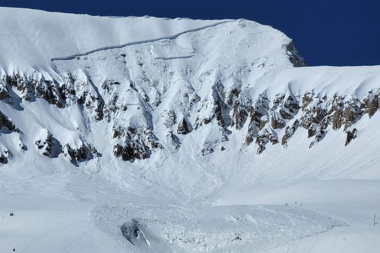 avalanche in Colorado - Rapid Creek, southwest of Marble