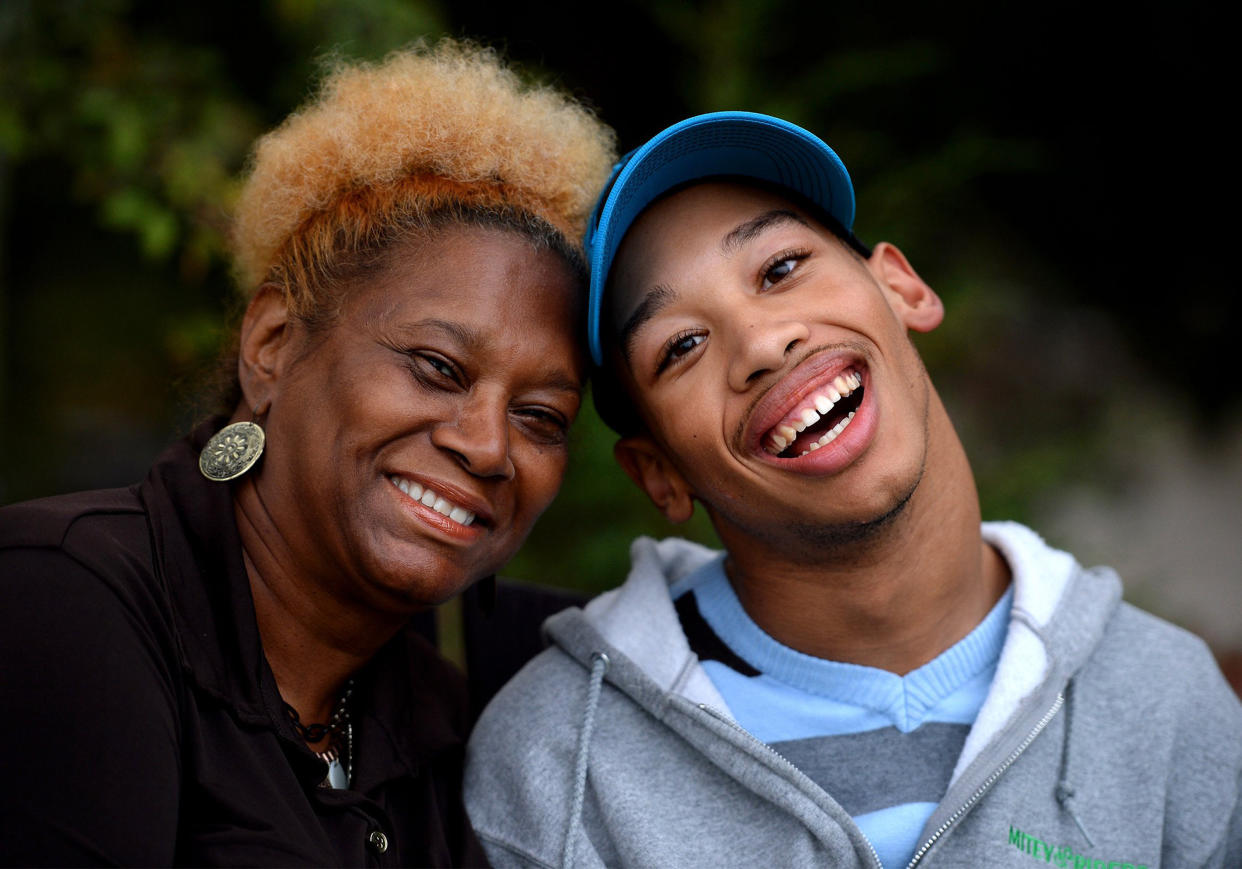 Saundra Adams, left, has taken care of Chancellor Lee Adams since his mother died. (Getty)