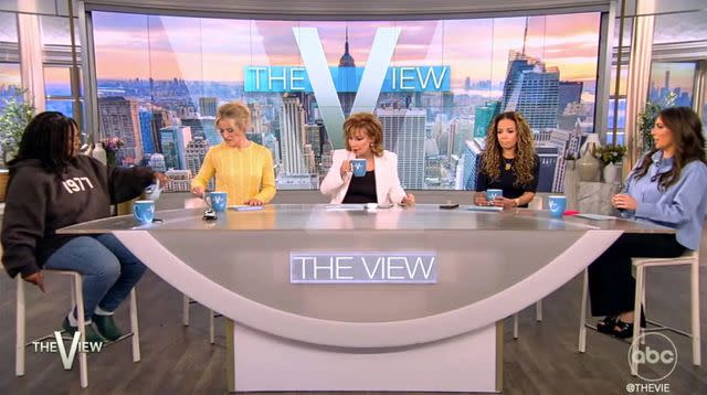 <p>ABC</p> Fart noise and water spillage plagues 'The View'